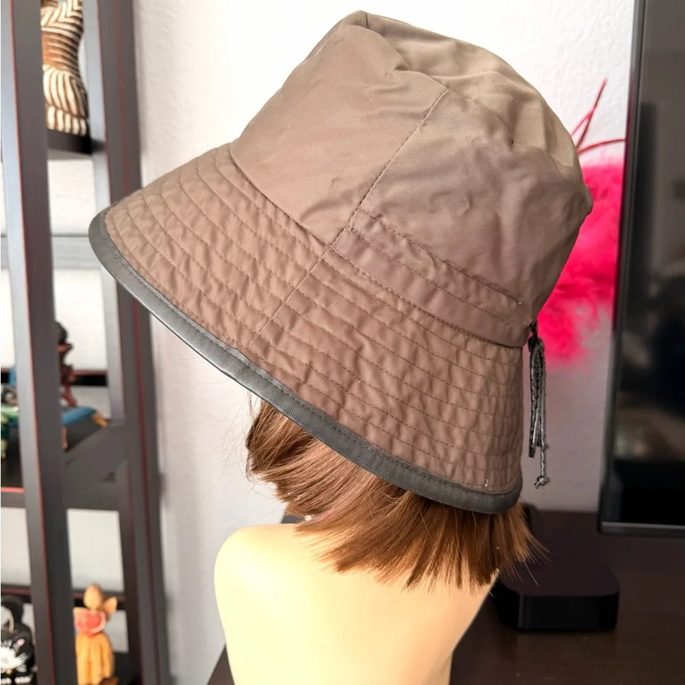 Betmar Brown Nylon Bucket Hat